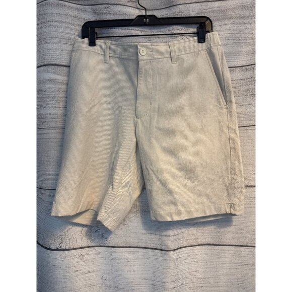 Tommy Bahama Mens Nova Wave Sand Stripe 9" Seersucker Shorts Size M - Picture 1 of 4
